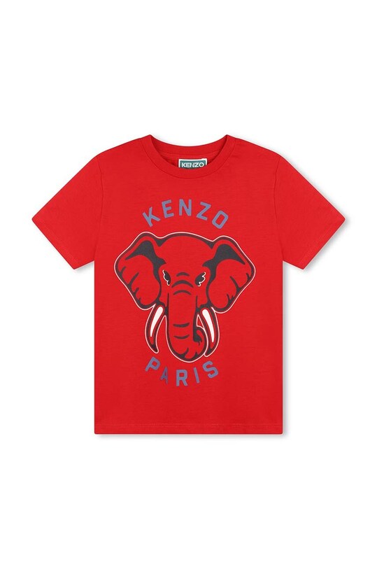 Детска памучна тениска Kenzo Kids памук червен K60748.114.150