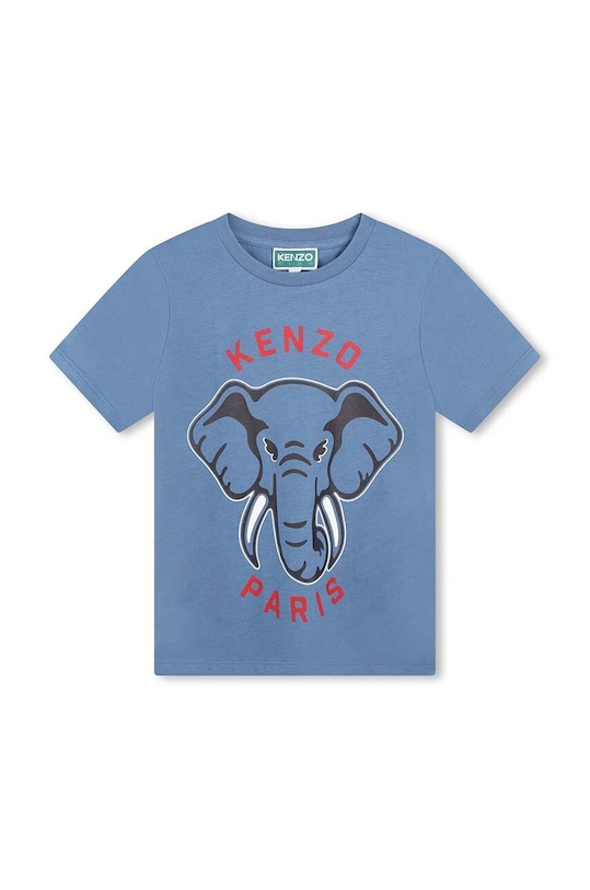 Kenzo Kids t-shirt bawełniany dziecięcy nadruk niebieski K60748.114.150
