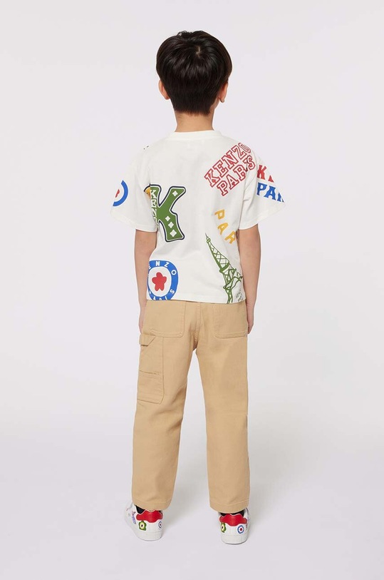 Kenzo Kids t-shirt bawełniany dziecięcy biały K60758.86.108