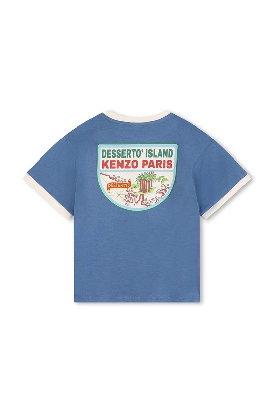 Kenzo Kids t-shirt bawełniany dziecięcy K60764.86.108 niebieski AW24
