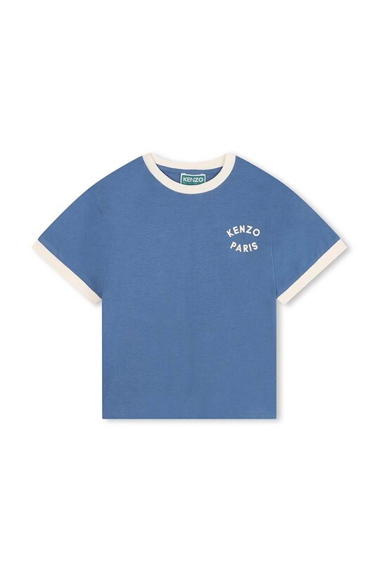 Kenzo Kids tricou de bumbac pentru copii print albastru K60764.114.150