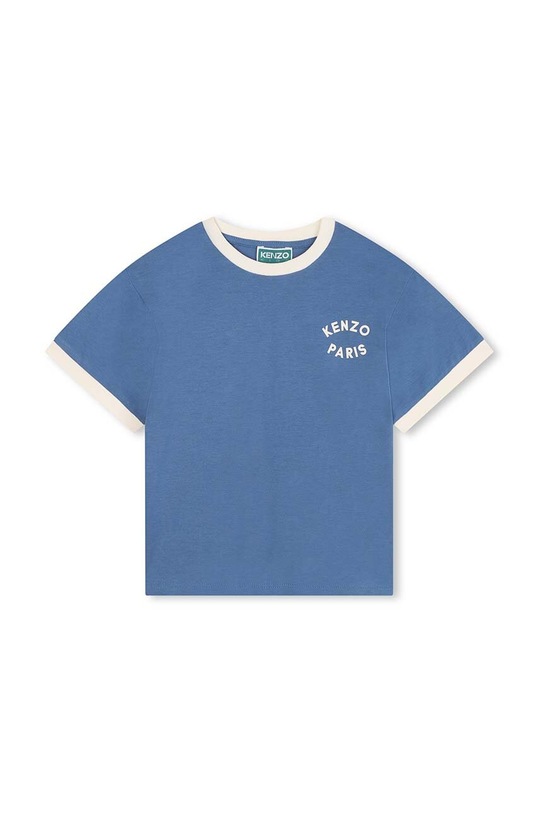 Детская хлопковая футболка Kenzo Kids хлопок голубой K60764.114.150
