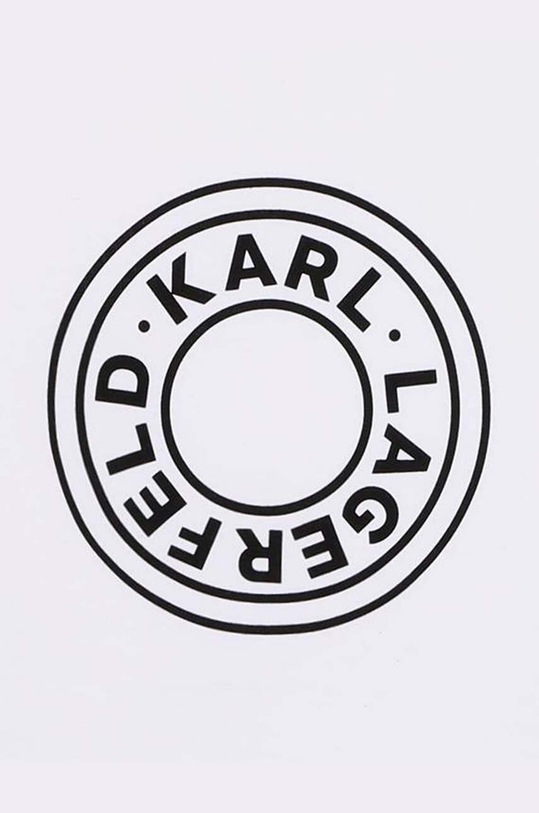 Chlapec Detské bavlnené tričko Karl Lagerfeld Z30235.114.150 biela