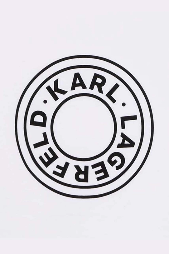 Мальчик Детская хлопковая футболка Karl Lagerfeld Z30235.162.174 белый