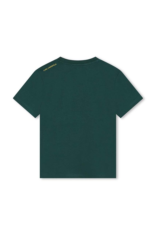 Karl Lagerfeld tricou de bumbac pentru copii Z30239.114.150 verde AW24