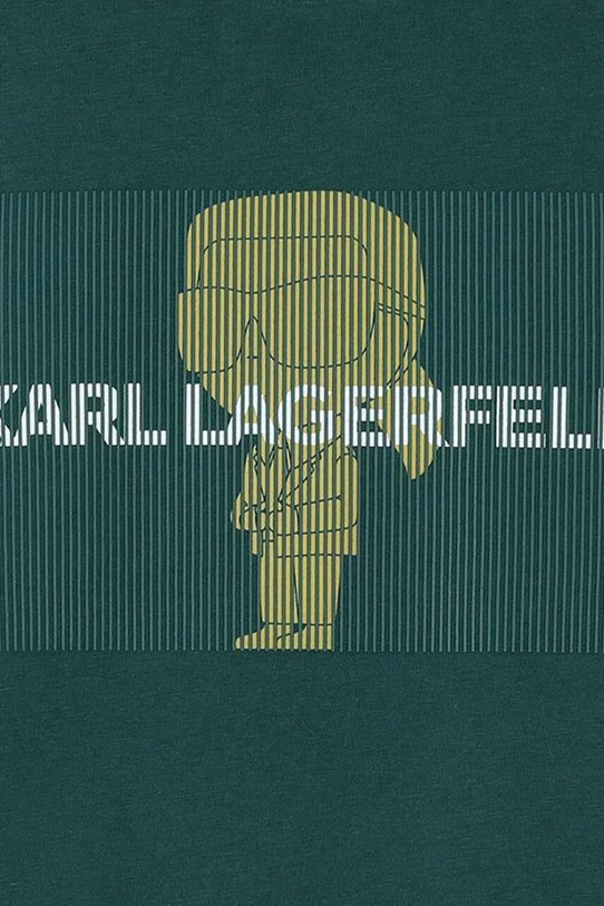 Băieți Karl Lagerfeld tricou de bumbac pentru copii Z30239.114.150 verde