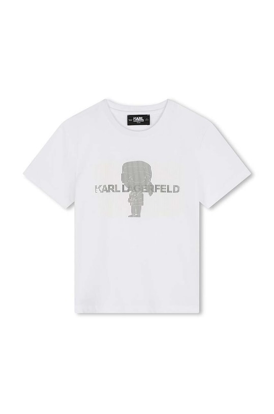 Karl Lagerfeld tricou de bumbac pentru copii imprimeu alb Z30239.162.174