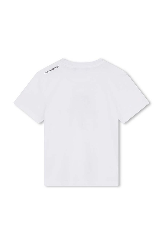Karl Lagerfeld tricou de bumbac pentru copii Z30239.162.174 alb AW24