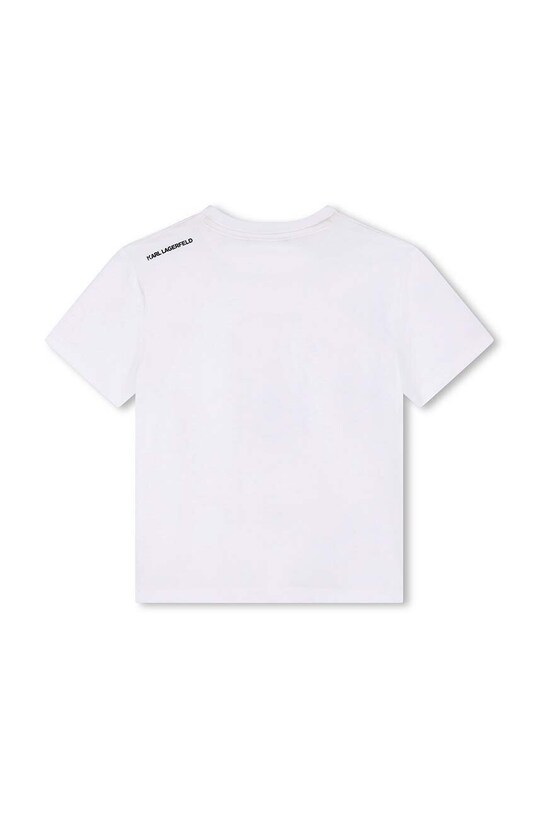 Karl Lagerfeld tricou de bumbac pentru copii Z30241.162.174 alb AW24
