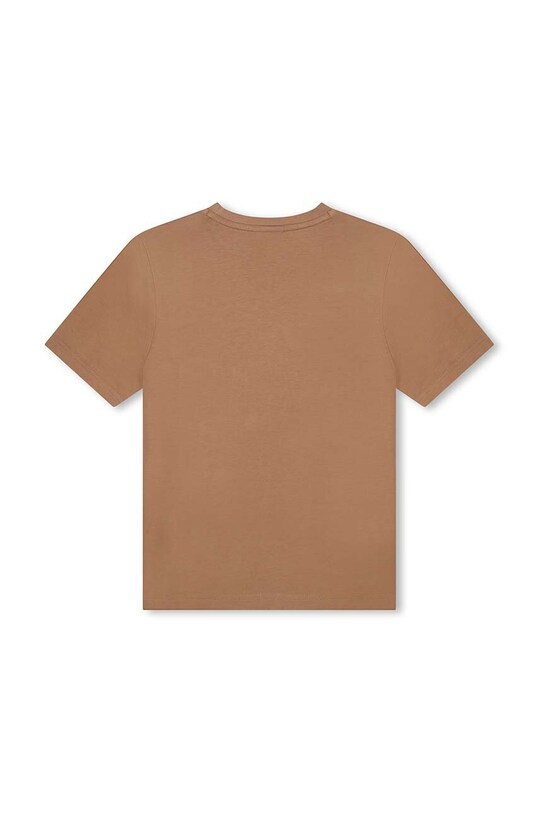 BOSS t-shirt bawełniany dziecięcy J51200.114.150 beżowy AW24