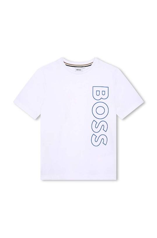 BOSS tricou de bumbac pentru copii print alb J51206.114.150