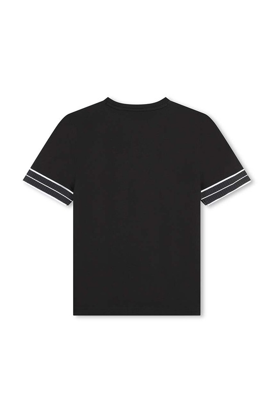 Dětské bavlněné tričko BOSS J51214.162.174 černá AW24