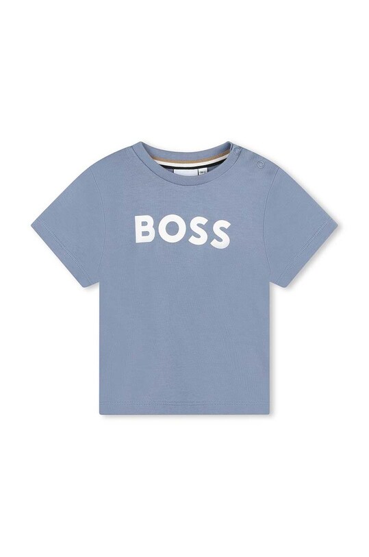 BOSS tricou din bumbac pentru bebelusi print gri J51298.74.81
