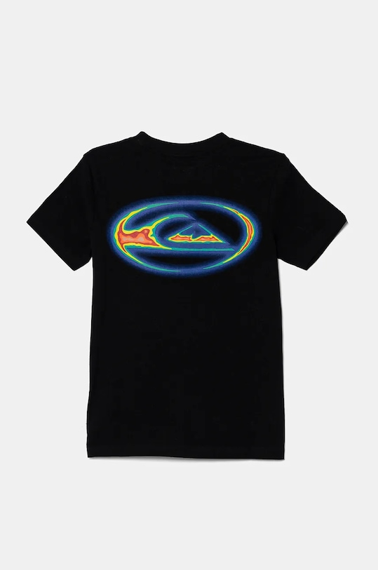 Quiksilver t-shirt bawełniany dziecięcy THERMAL LOGO BMY AQBZT04452 czarny AW24