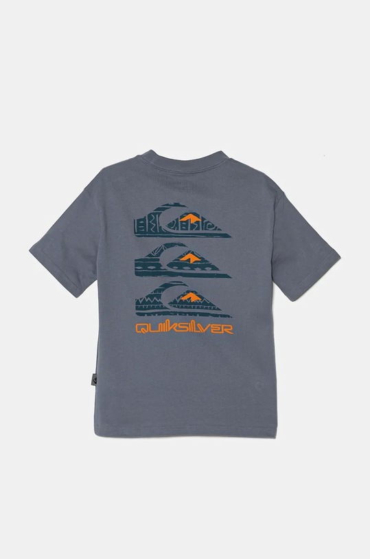 Quiksilver tricou de bumbac pentru copii VERTICAL LOGOS EQBZT04782 albastru AW24