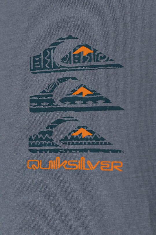 Мальчик Детская хлопковая футболка Quiksilver VERTICAL LOGOS EQBZT04782 голубой