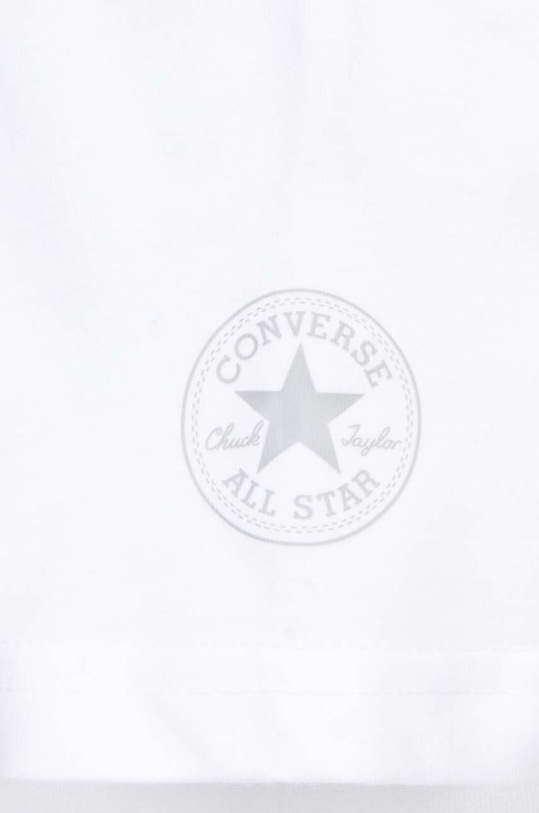 Dječja pamučna majica kratkih rukava Converse bijela 8CG225