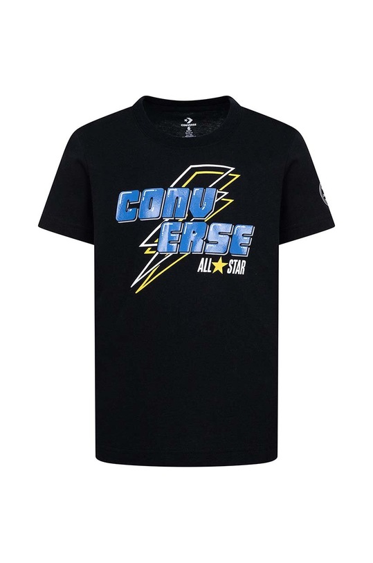 Converse tricou de bumbac pentru copii print negru 8CG225