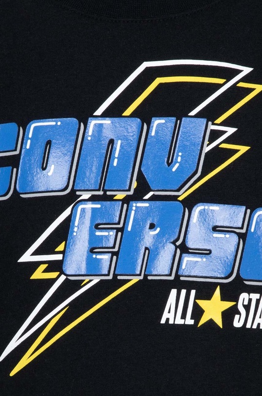 Băieți Converse tricou de bumbac pentru copii 8CG225 negru
