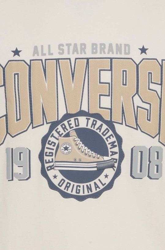CHLAPEC Dětské bavlněné tričko Converse 9CG191 béžová