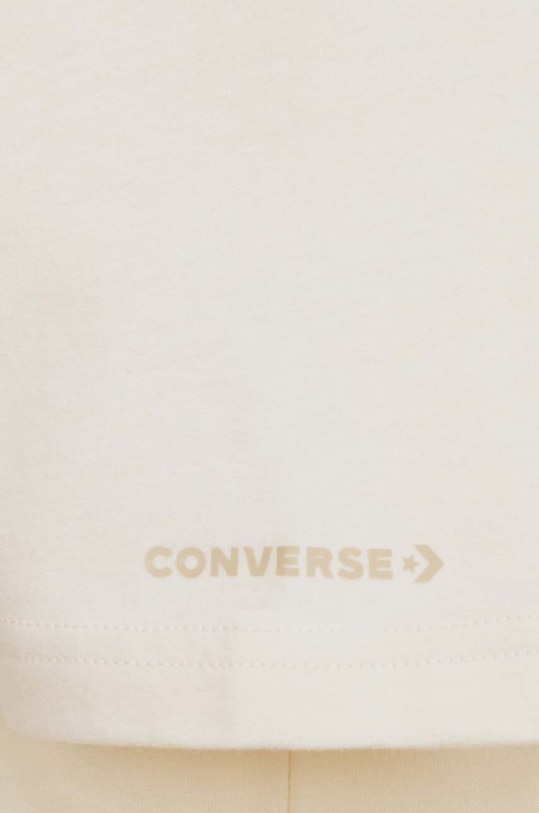 Dětské bavlněné tričko Converse béžová 9CG191