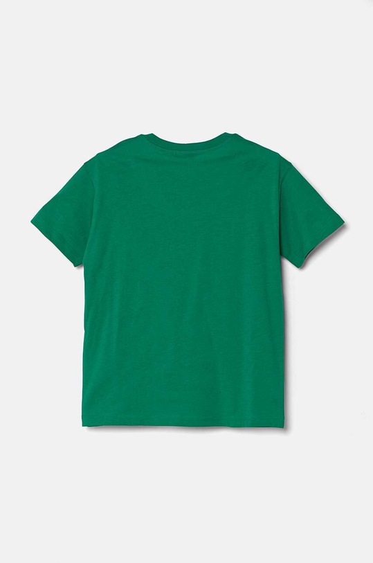 Παιδικό βαμβακερό μπλουζάκι United Colors of Benetton 3I1XC10JL.G.Seasonal πράσινο AW24
