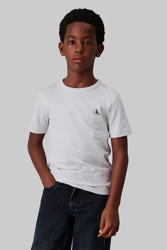 Calvin Klein Jeans t-shirt bawełniany dziecięcy 2-pack IB0IB02406.128.176.9BYH