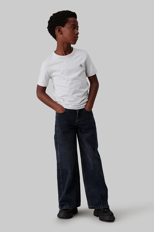 Calvin Klein Jeans t-shirt bawełniany dziecięcy 2-pack IB0IB02406.128.176.9BYH