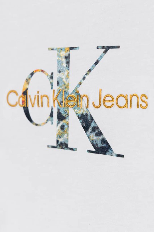 Calvin Klein Jeans tricou de bumbac pentru copii alb IB0IB02235.9BYH