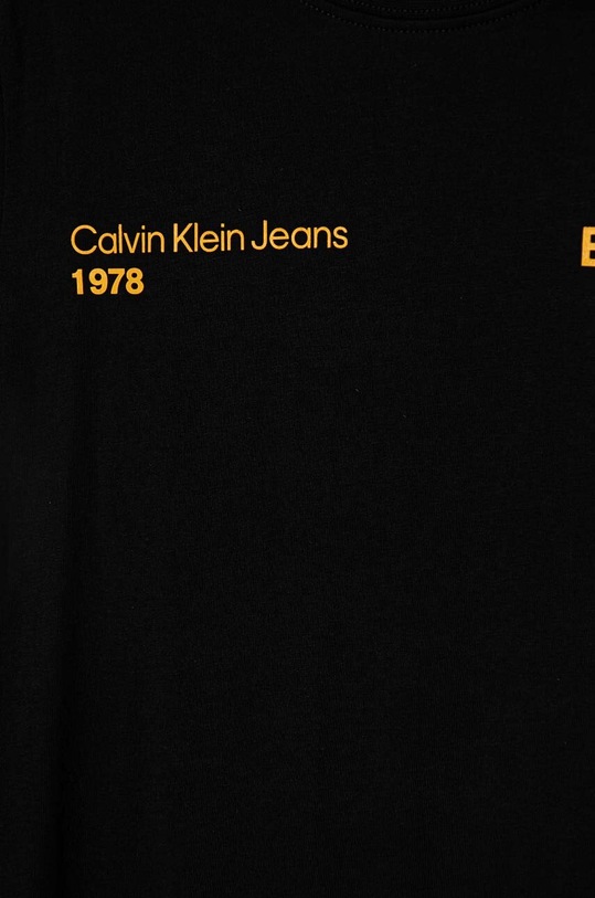 Chłopiec Calvin Klein Jeans t-shirt bawełniany dziecięcy IB0IB02236.128.176.9BYH czarny