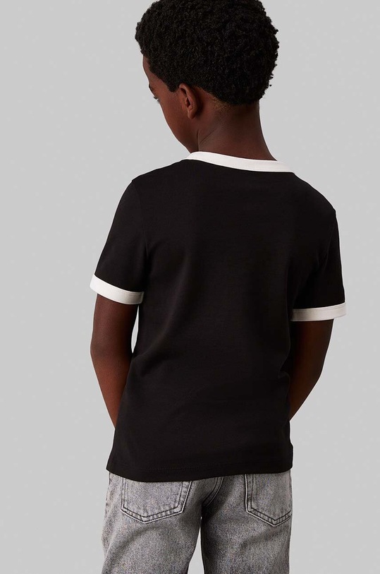 Calvin Klein Jeans t-shirt bawełniany dziecięcy IB0IB02241.9BYH czarny