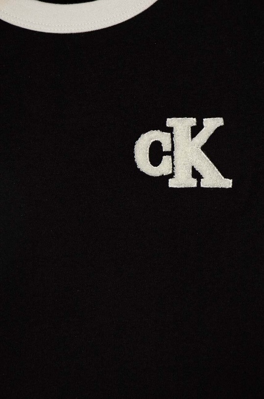 Calvin Klein Jeans t-shirt bawełniany dziecięcy czarny IB0IB02241.9BYH