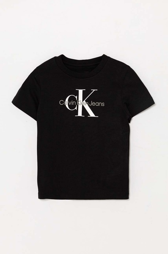 Calvin Klein Jeans t-shirt bawełniany dziecięcy IU0IU00676.104.116.9BYH czarny AW24
