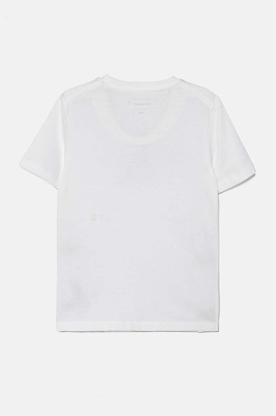 Мальчик Детская хлопковая футболка Calvin Klein Jeans IU0IU00676.128.176.9BYH белый