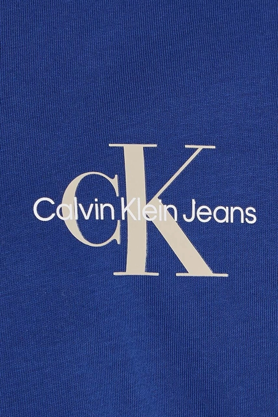 Otroška bombažna kratka majica Calvin Klein Jeans modra IU0IU00678.104.116.9BYH