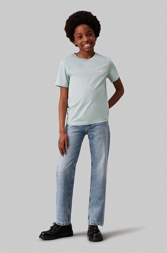 Παιδικό βαμβακερό μπλουζάκι Calvin Klein Jeans IU0IU00678.128.176.9BYH