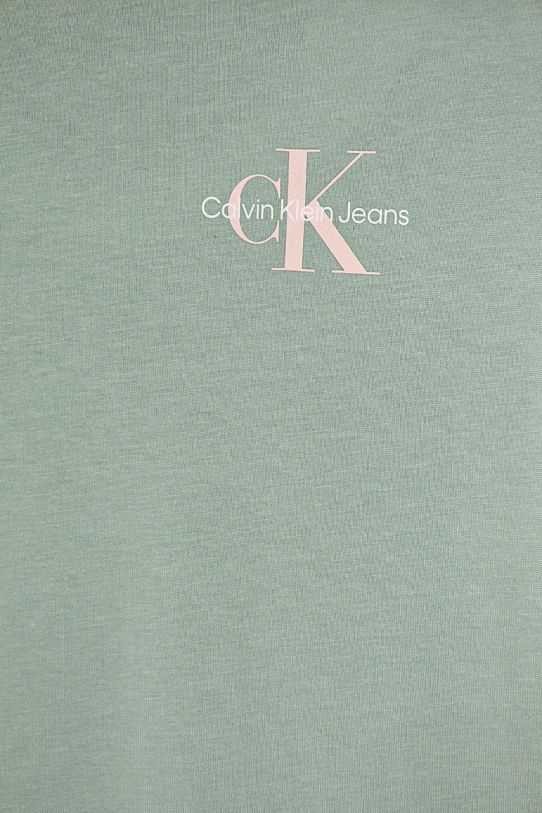 Calvin Klein Jeans t-shirt bawełniany dziecięcy zielony IU0IU00678.128.176.9BYH