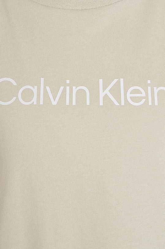 Dětské bavlněné tričko Calvin Klein Jeans béžová IU0IU00682.104.116.9BYH