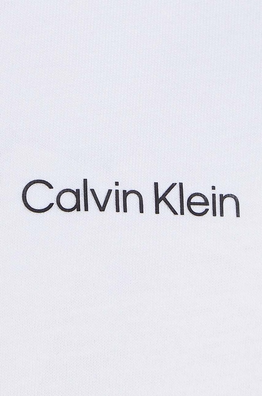 Παιδικό βαμβακερό μπλουζάκι Calvin Klein Jeans λευκό IU0IU00683.104.116.9BYH