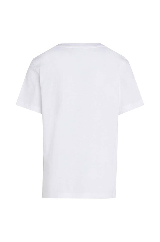 Chłopiec Calvin Klein Jeans t-shirt bawełniany dziecięcy IU0IU00683.128.176.9BYH biały