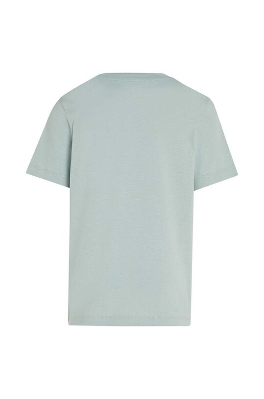 Хлопчик Дитяча бавовняна футболка Calvin Klein Jeans IU0IU00683.128.176.9BYH зелений