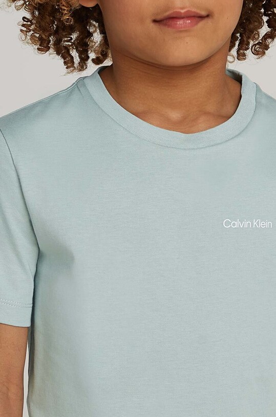 Calvin Klein Jeans t-shirt bawełniany dziecięcy IU0IU00683.128.176.9BYH zielony