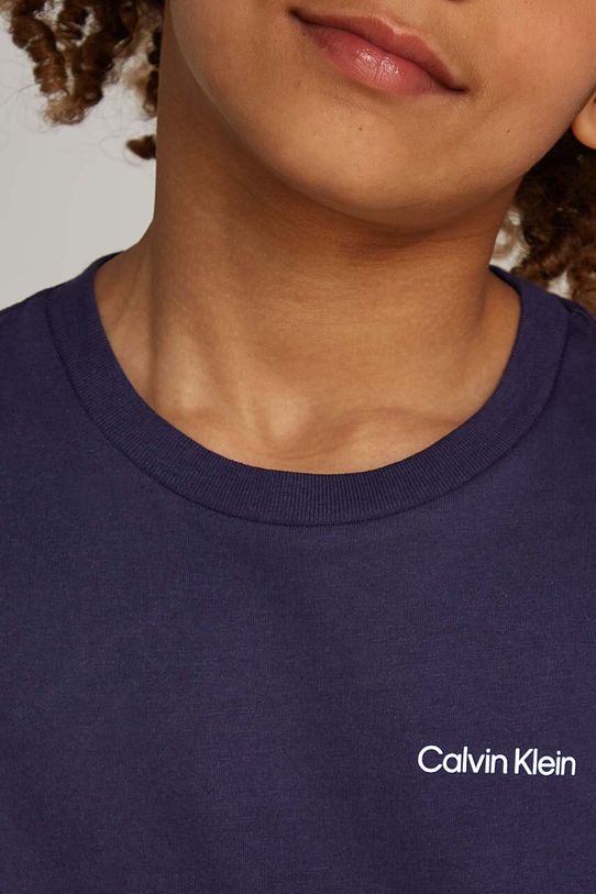 Calvin Klein Jeans t-shirt bawełniany dziecięcy IU0IU00683.128.176.9BYH czarny