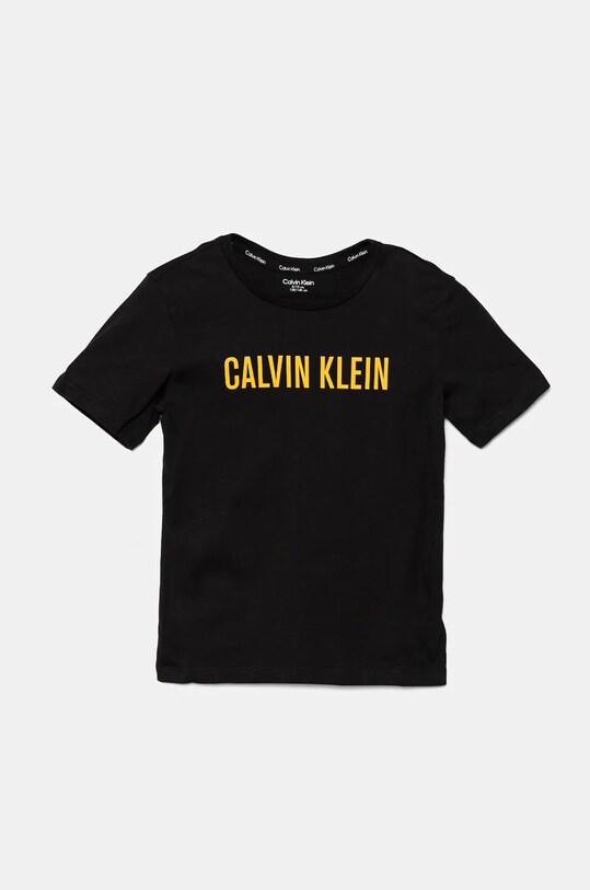 Хлопчик Дитяча бавовняна футболка Calvin Klein Underwear 2-pack B70B700505.9BYH чорний