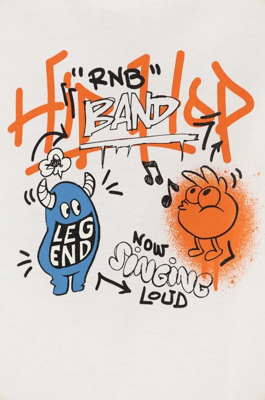 Chlapec Detské bavlnené tričko United Colors of Benetton 3I1XG10FC.P.Seasonal biela