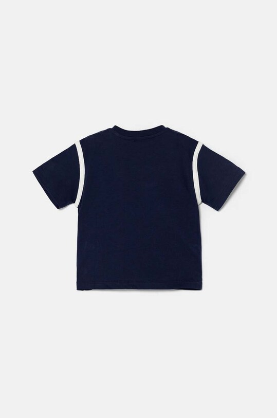 Детская хлопковая футболка United Colors of Benetton 3I1XG10FC.P.Seasonal тёмно-синий AW24