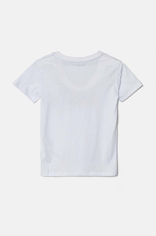 Παιδικό βαμβακερό μπλουζάκι Pepe Jeans BAIRON PB503905 λευκό AW24