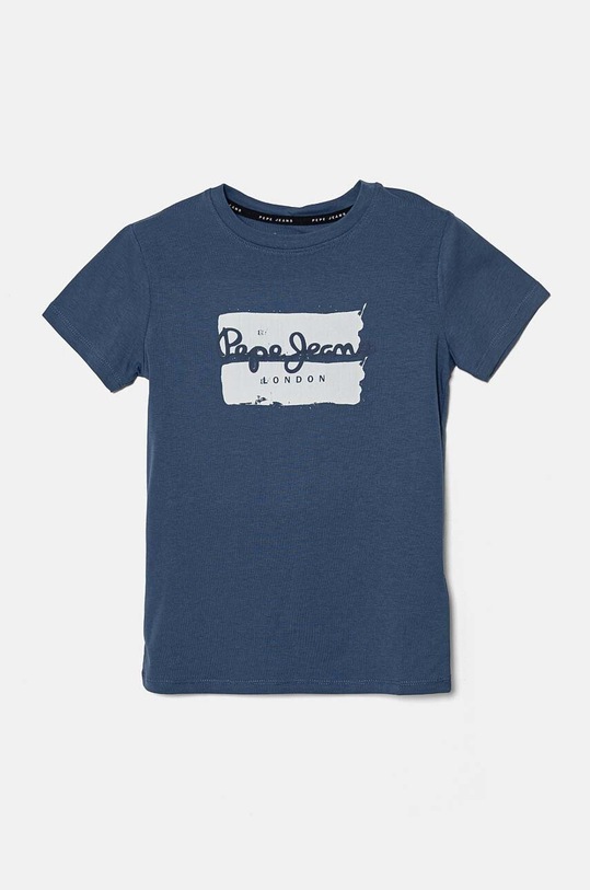 Dječja pamučna majica kratkih rukava Pepe Jeans BAIRON pamuk plava PB503905