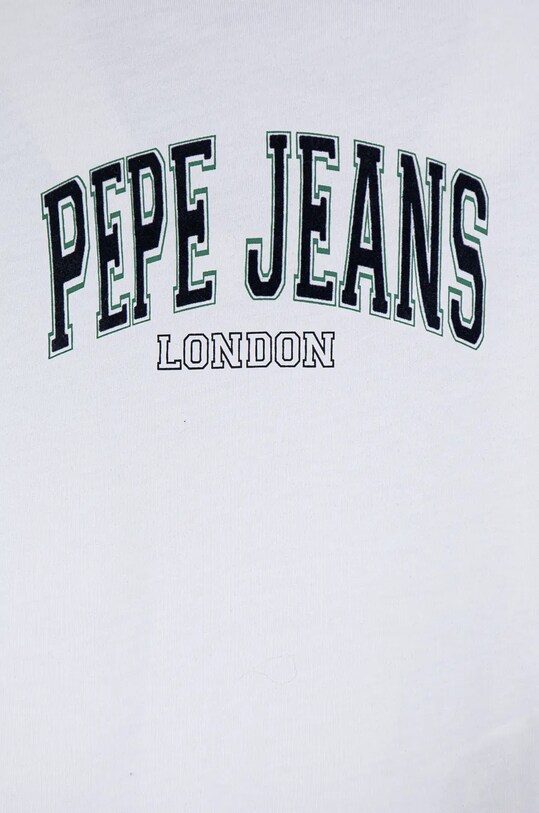CHLAPEC Dětské bavlněné tričko Pepe Jeans BAIN PB503915 bílá