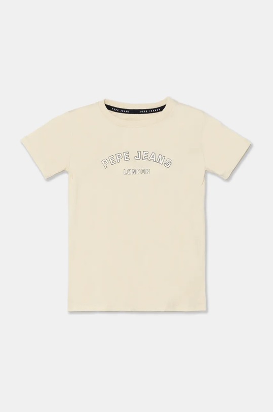Pepe Jeans tricou de bumbac pentru copii ALDRIDGE print bej PB503918